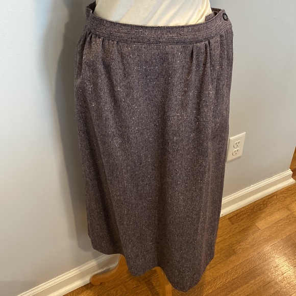 Vintage Pendleton Grey Wool Tweed Skirt Suit - Picture 7 of 9